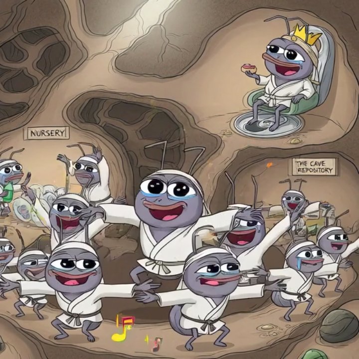 Ant colony chanting HAIL ANT